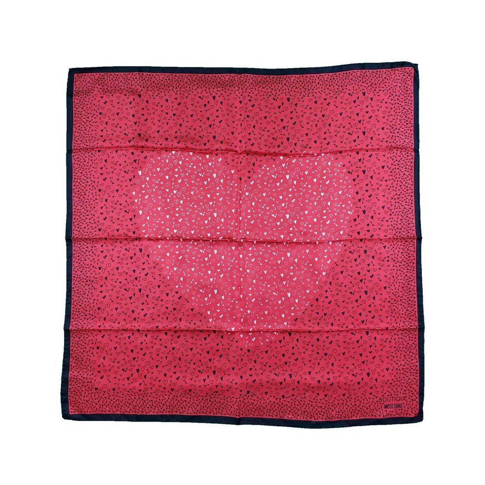 Boutique Moschino Heart Doodles Silk Scarf